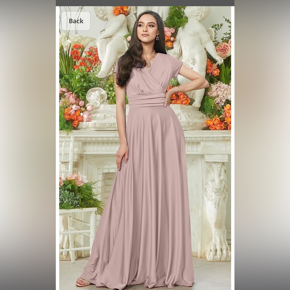 Dusty rose brand new medium size flowing gown